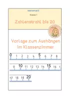 Vorschau - Poster - Zahlenstrahl bis 20 - Deckblatt