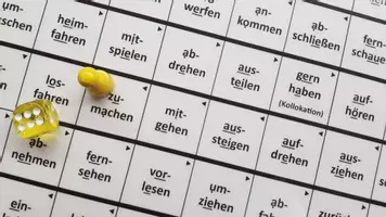 Vorschau - Spiele - Brettspiel: trennbare Verben (Verben mit trennbarem Präfix) - Deckblatt
