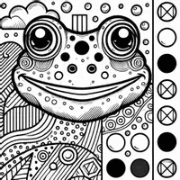 anteprima - Materiale per pittura e bricolage - Pop-Art Animali Disegni da Colorare (50 Illustrazioni) - Pagina 1