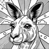 anteprima - Materiale per pittura e bricolage - Pop-Art Animali Disegni da Colorare (50 Illustrazioni) - Pagina 2