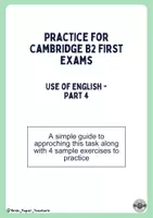 Vista previa - Hojas de trabajo - Cambridge B2 Use of English - Part 4 - página 2