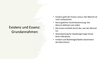 Vorschau - Arbeitsblätter - Sartre − Existentialismus als Humanismus | Präsentation - Seite 2