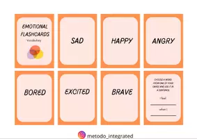 anteprima - Flashcard - Emotional FlashCards: giochiamo con le emozioni in inglese - Pagina 1