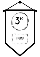 Vista previa - Manualidades / Dibujos para colorear - NÚMEROS ORDINALES - página 2