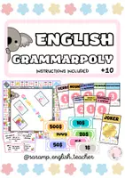 Vorschau - Spiele - ENGLISCHE GRAMMATIKPOLY-BRETTSPIEL - Deckblatt