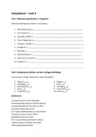 Vorschau - Test - Vokabeltest Unit 3 Liverpool - Deckblatt