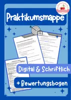 Vorschau - Arbeitsblätter - Anleitung Praktikumsmappe + Bewertungsbogen - Deckblatt