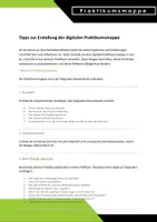 Vorschau - Arbeitsblätter - Anleitung Praktikumsmappe + Bewertungsbogen - Seite 1