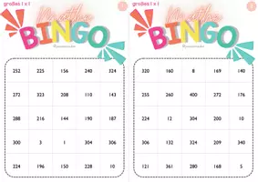 Vorschau - Spiele - Mathe-Bingo (großes 1x1) - Seite 3