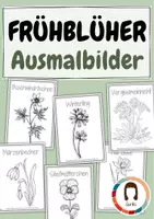 Vorschau - Arbeitsblätter - Materialpaket: Frühblüher / Ausmalbilder und Poster - Seite 1