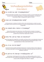 Vorschau - Arbeitsblätter - Verhandlungstechniken Arbeitsblatt 7. & 8. Klasse Kommunikation AB mit Lösungen - Seite 2