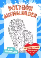 Vorschau - Arbeitsblätter - Geometrische Tiere Polygon Art Kunst Bilder Mandala ausmalen Materialpaket - Deckblatt