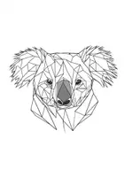 Vorschau - Arbeitsblätter - Geometrische Tiere Polygon Art Kunst Bilder Mandala ausmalen Materialpaket - Seite 3