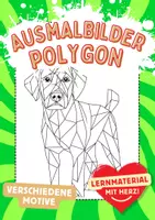 Vorschau - Mal- und Bastelvorlagen - Polygon Art Kunstidee Polygone Tiere Ausmalbilder Mandala Motiv Kunst - Deckblatt