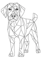 Vorschau - Mal- und Bastelvorlagen - Polygon Art Kunstidee Polygone Tiere Ausmalbilder Mandala Motiv Kunst - Seite 2