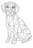 Vorschau - Mal- und Bastelvorlagen - Polygon Art Kunstidee Polygone Tiere Ausmalbilder Mandala Motiv Kunst - Seite 3