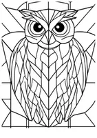 Vorschau - Mal- und Bastelvorlagen - Polygone Tiere Art geometrische Kunst Bilder Mandala ausmalen - Seite 3