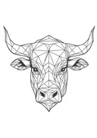 Vorschau - Arbeitsblätter - Polygone Tiere Kunst Polygon Art Bilder Mandala ausmalen - Seite 2