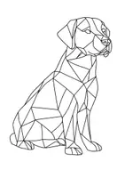 Vorschau - Arbeitsblätter - Polygone Tiere Kunst Polygon Art Bilder Mandala ausmalen - Seite 3