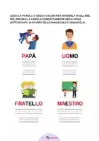 anteprima - Esercizi - Impara a Scrivere con la Festa del Papà - Pagina 1