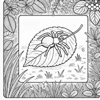 anteprima - Materiale per pittura e bricolage - Ragno Disegni da Colorare (50 Illustrazioni) - Pagina 1