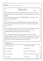 Vorschau - Arbeitsblätter - Leseübungen Klasse 2 - Frühling - Seite 3