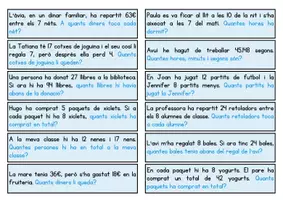Vista previa - Hojas de trabajo - 100 problemes matemàtics - página 2
