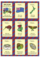 Προεπισκόπηση - Flashcards - New Zealand I have... Who has...? - vocabulary game (English) / Νέα Ζηλανδία έχω... Ποιος έχει...; - παιχνίδι λεξιλογίου (Αγγλικά) - Σελίδα 1