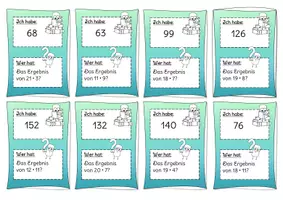 Vorschau - Spiele - Ich habe... Wer hat...? Kleines Einmaleins/ Grundrechenarten: Großes Einmaleins (Mathe-Starter/Mathespiel für die Kopfrechenphase/Vorwissensaktivierung) - Seite 2