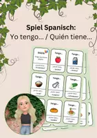 Vorschau - Spiele - Spiel Spanisch: Yo tengo/Quién tiene: Alimentos - Deckblatt