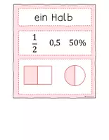 Vorschau - Arbeitsblätter - Tafelkarten/ Merkposter Brüche - Seite 2