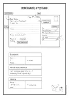 Προεπισκόπηση - Φύλλα εργασίας - Scotland postcard templates + help worksheet (English) / Πρότυπα καρτ ποστάλ της Σκωτίας + φύλλο εργασίας βοήθειας - Σελίδα 1