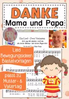Vorschau - Anderer Materialtyp - Muttertag Vatertag Lied - Deckblatt