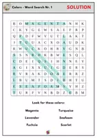Vorschau - Arbeitsblätter - Englisch: Wortsuchrätsel Farben Freebie - Seite 3