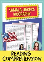 Προεπισκόπηση - Φύλλα εργασίας - USA - Kamala Harris: reading comprehension and grammar (English) / ΗΠΑ - Kamala Harris: κατανόηση ανάγνωσης και γραμματική (Αγγλικά) - Εξώφυλλο