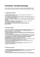 Vorschau - Merkblätter - Verhaltensbiologie - Checkliste - Seite 1