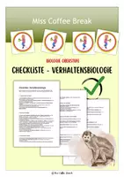 Vorschau - Merkblätter - Verhaltensbiologie - Checkliste - Deckblatt