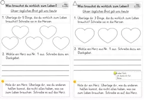 Vorschau - Arbeitsblätter - Lerntheke, Stationsarbeit - Vaterunser: Meine Lieblingsstelle DIN A5 - Deckblatt