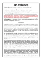 Vorschau - Arbeitsblätter - Psychologie Arbeitsblätter: Das Gedächtnis (Mehrspeichermodell) - Seite 2