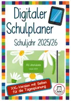Vorschau - Lehrpläne/Lehrermaterial - Digitaler XXL Schulplaner / Lehrerkalender / Unterrichtsplaner 2025/26 - Deckblatt