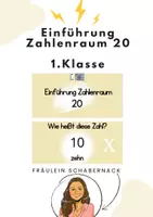 Vorschau - Präsentationen/Tafelbilder - Einführung Zahlenraum 20 Klasse 1 - Deckblatt