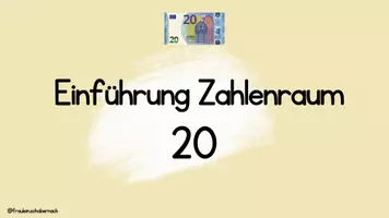 Vorschau - Präsentationen/Tafelbilder - Einführung Zahlenraum 20 Klasse 1 - Seite 1