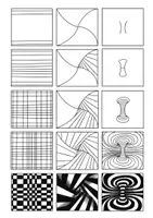 Vorschau - Mal- und Bastelvorlagen - Zeichenanleitungen OP-Art, Teil 2, Schritt für Schritt - Seite 3
