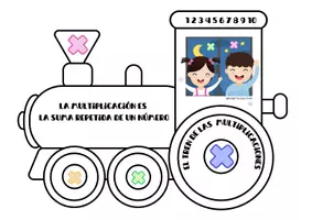 Vista previa - Hojas de trabajo - EL TREN DE LAS MULTIPLICACIONES - página 1