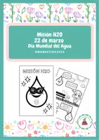 Vista previa - Manualidades / Dibujos para colorear - Misión H2O. Cómic 22 marzo Día Mundial del Agua - Portada