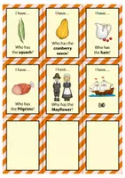 Προεπισκόπηση - Flashcards - Thanksgiving I have... Who has...? - Spiel (English) / Ημέρα των Ευχαριστιών έχω... Ποιος έχει...; - Παιχνίδι (Αγγλικά) - Σελίδα 2