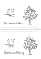 Vorschau - Stationenlernen - Mini-Heft Frühling Sachrechnen Klasse 4 - Seite 3