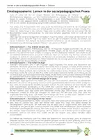 Vorschau - Stundenentwürfe - Lerntheorien: Lernen in der sozialpädagogischen Praxis BK - Seite 1