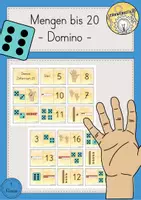 Vorschau - Spiele - Domino Mengen bis 20 - Deckblatt