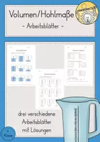 Vorschau - Arbeitsblätter - Volumen/Hohlmaße - Arbeitsblätter - Deckblatt